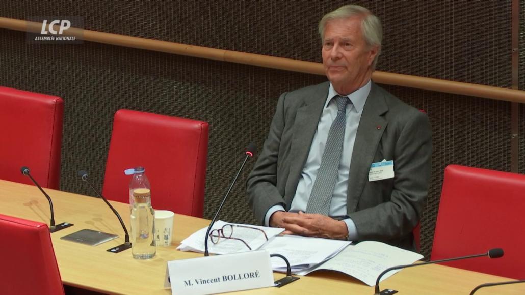 Vincent Bolloré, devant la commission d'enquête