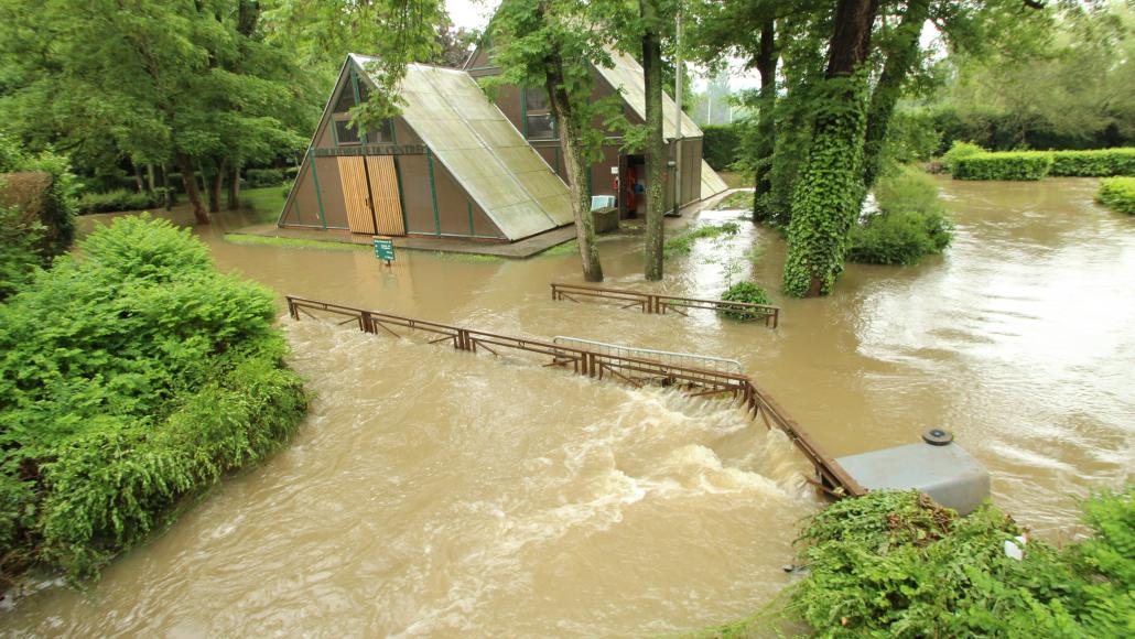 Une inondation dans l'Essonne en 2016 (© Wikimedia)