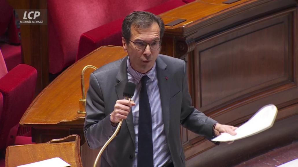 Jean-Pierre Farandou dans l'hémicycle, le 16 avril 2026