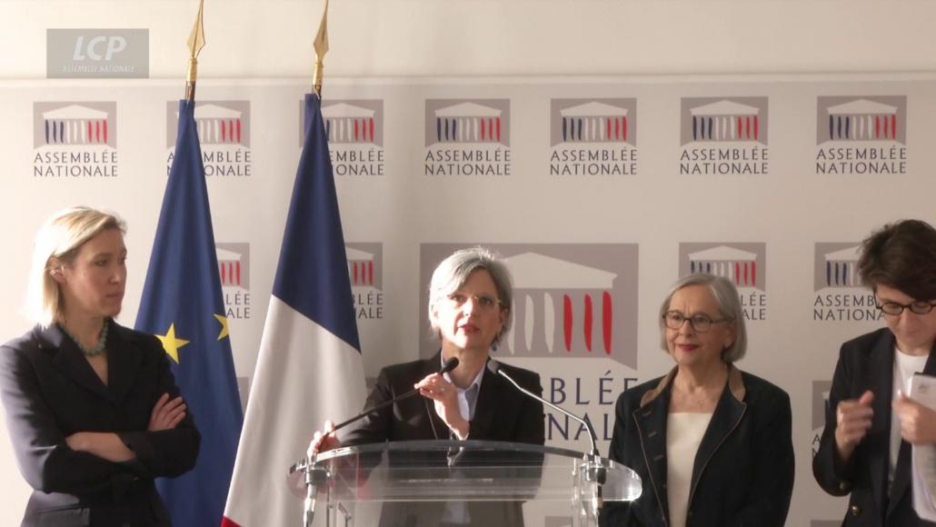 Laure Miller, Sandrine Rousseau, Annie Vidal et Gabrielle Cathala