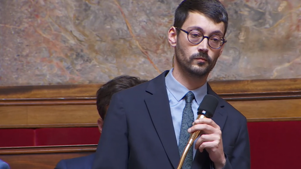 Le député Emmanuel Duplessy (Écologiste et social) à l'Assemblée, le 9 juin 2026 (© LCP)