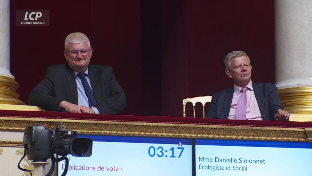 Olivier Falorni dans les tribunes de l'Assemblée nationale, le 30 juin 2026