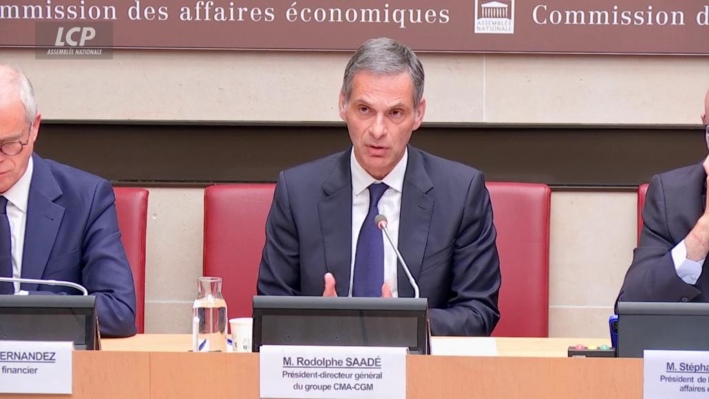 Rodolphe Saadé à l'Assemblée nationale, le 9 juin 2026 (© LCP)