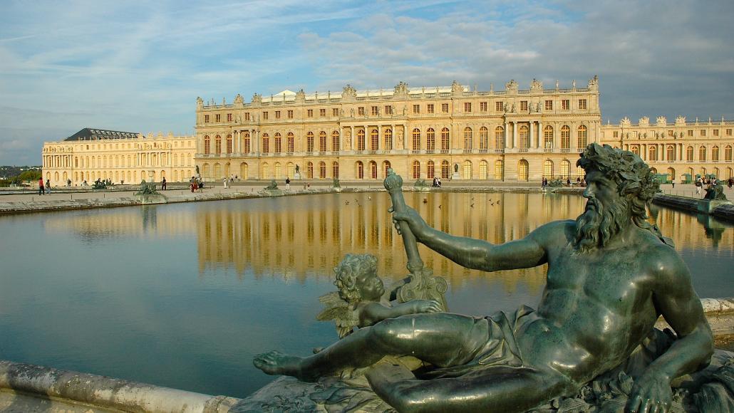 Le château de Versailles.
