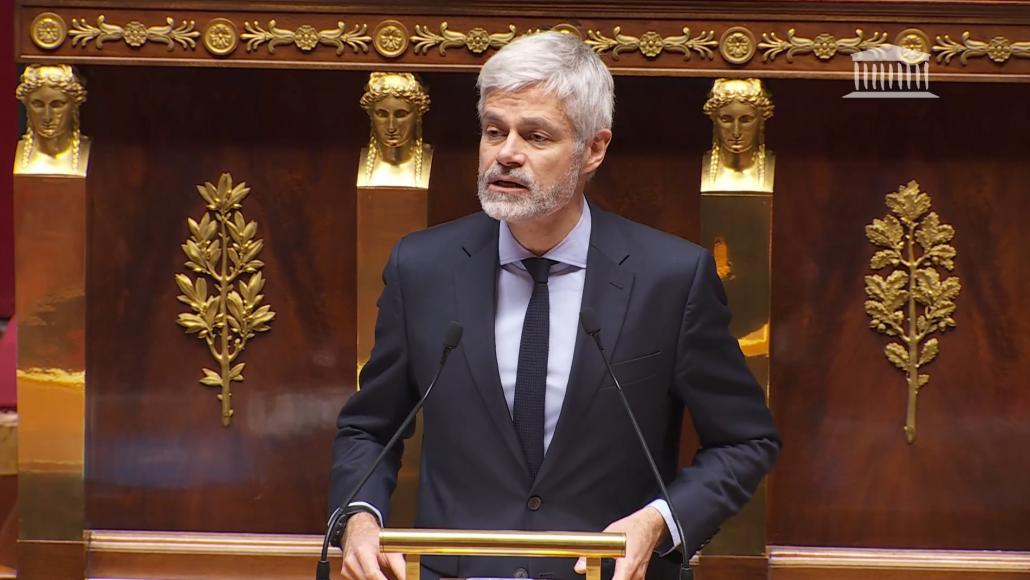 Laurent Wauquiez, le 3 février 2026, dans l'hémicycle de l'Assemblée nationale.