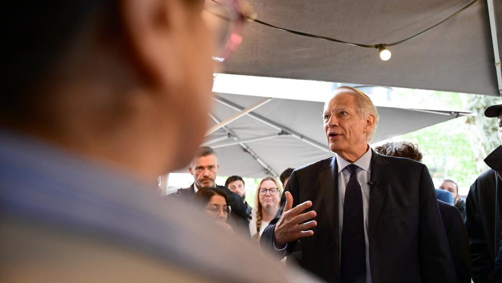 Dominique de Villepin, le 5 juin 2026 à Saint-Etienne