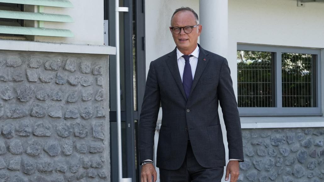 Édouard Philippe, le 21 août 2026 lors de son déplacement à Mayotte
