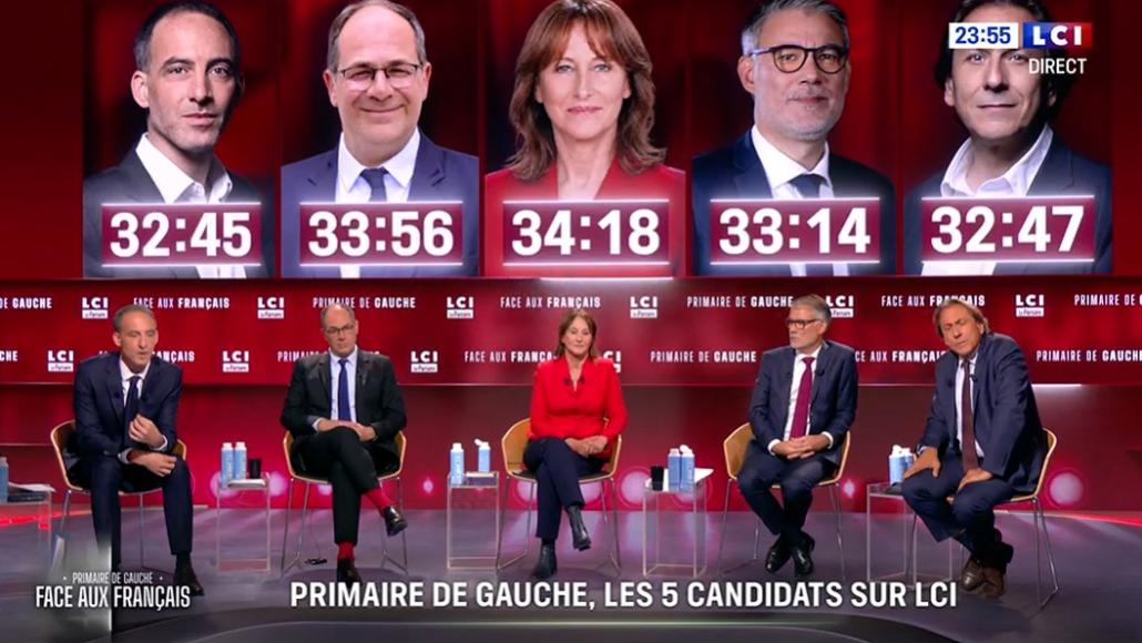 Débat de la primaire de gauche sur LCI