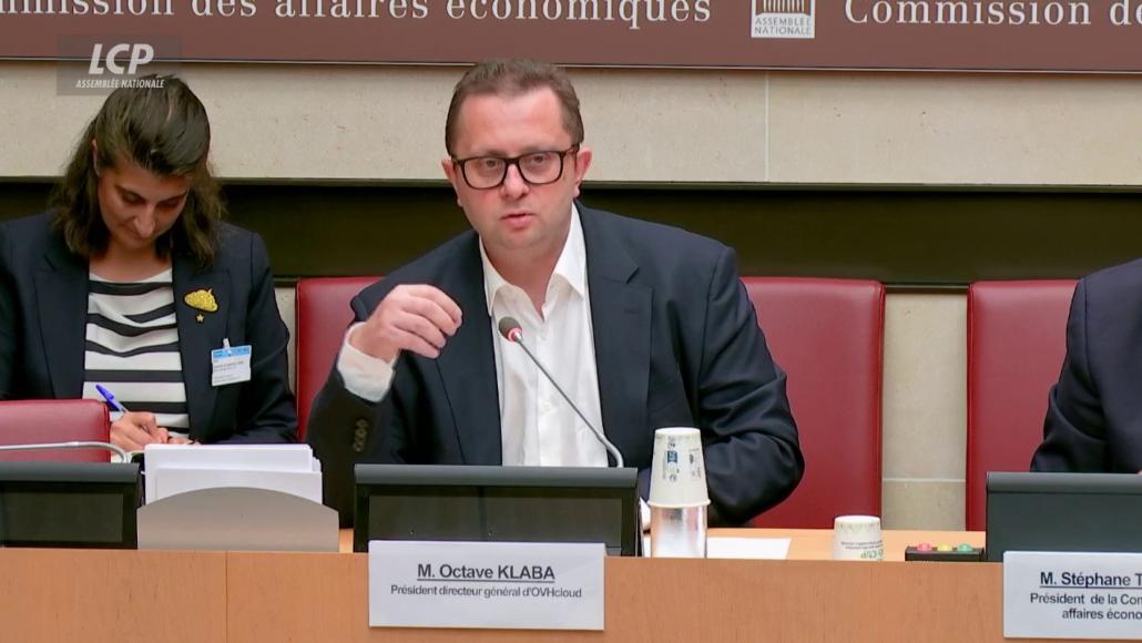 Octave Klaba à l'Assemblée nationale, le 30 septembre 2026