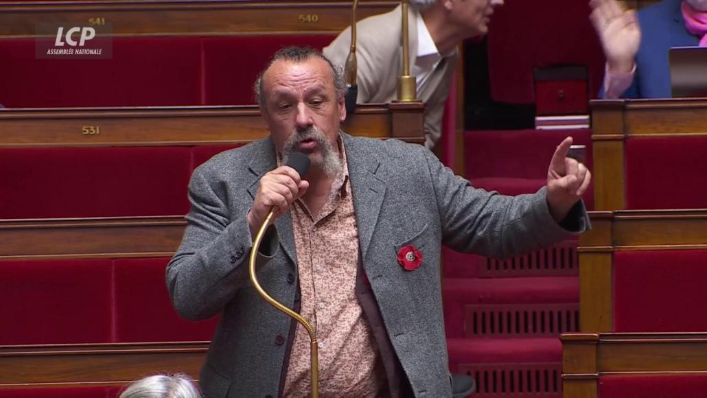 Benoît Biteau dans l'hémicycle, le 21 octobre 2026