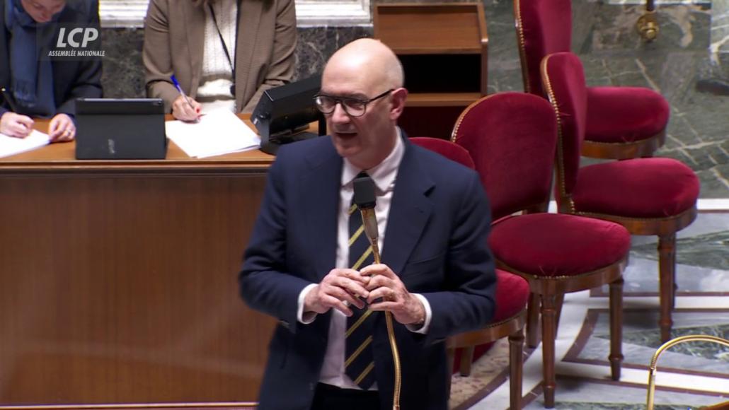 Le ministre Roland Lescure, le 27 octobre à l'Assemblée nationale