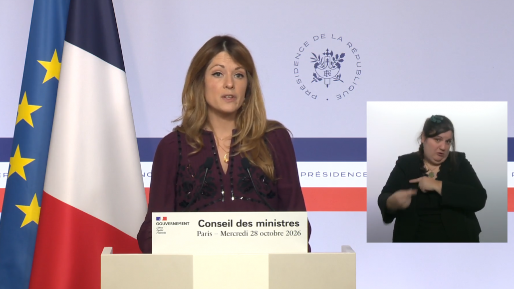 La porte-parole du gouvernement, Maud Bregeon, le 28 octobre 2026