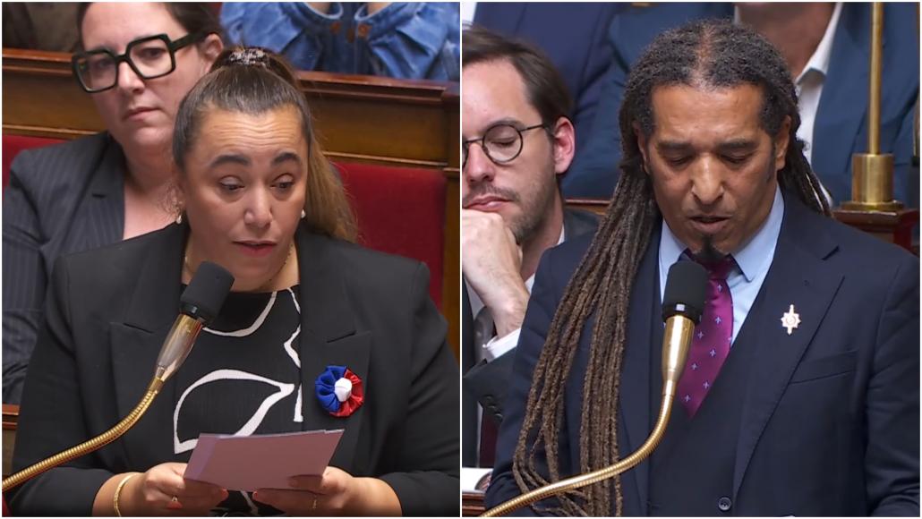 Les députés Sabrina Sebaihi et Steevy Gustave