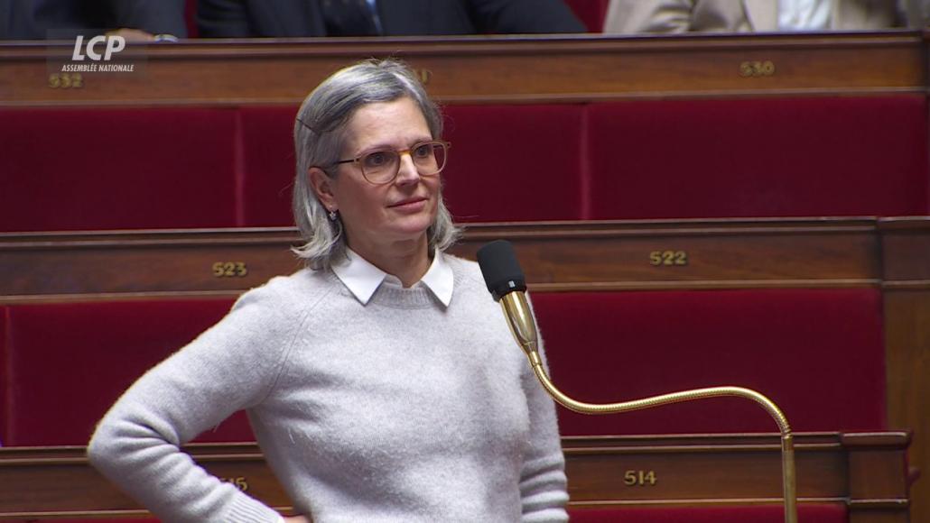 Sandrine Rousseau dans l'hémicycle, le 23 octobre 2026