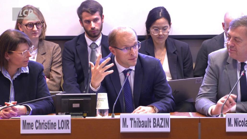 Thibault Bazin (DR) en commission des affaires sociales, le 16 octobre 2026
