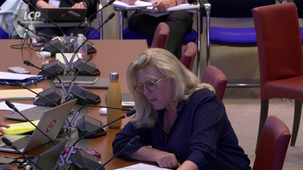Danielle Simonnet à l'Assemblée nationale, le 7 octobre 2026