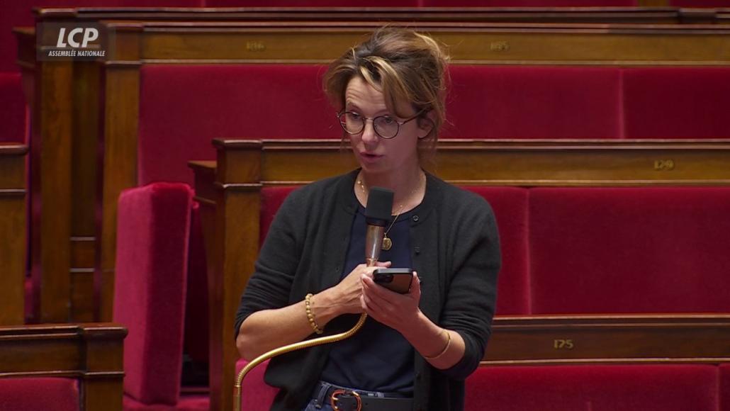 Emilie Bonnivard, députée de Savoie, à l'occasion des débats sur la loi intégrale. (Assemblée nationale)