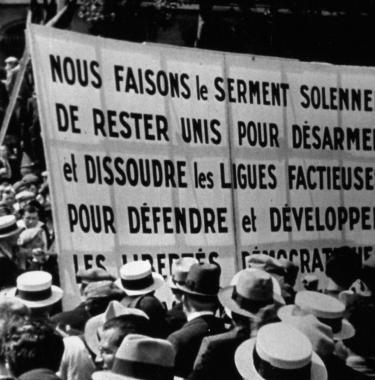 Serment Front populaire - Paris 1935 - collection Cinéarchives