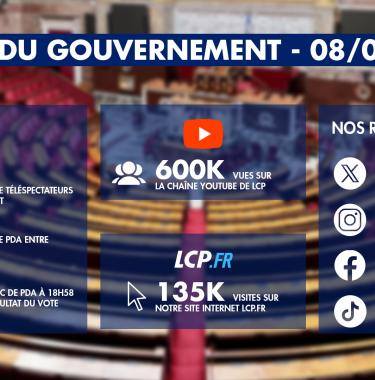 Visuel chute du gouvernement - LCP