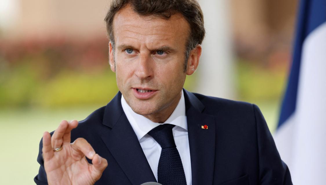 Emmanuel Macron le 27 juillet 2022