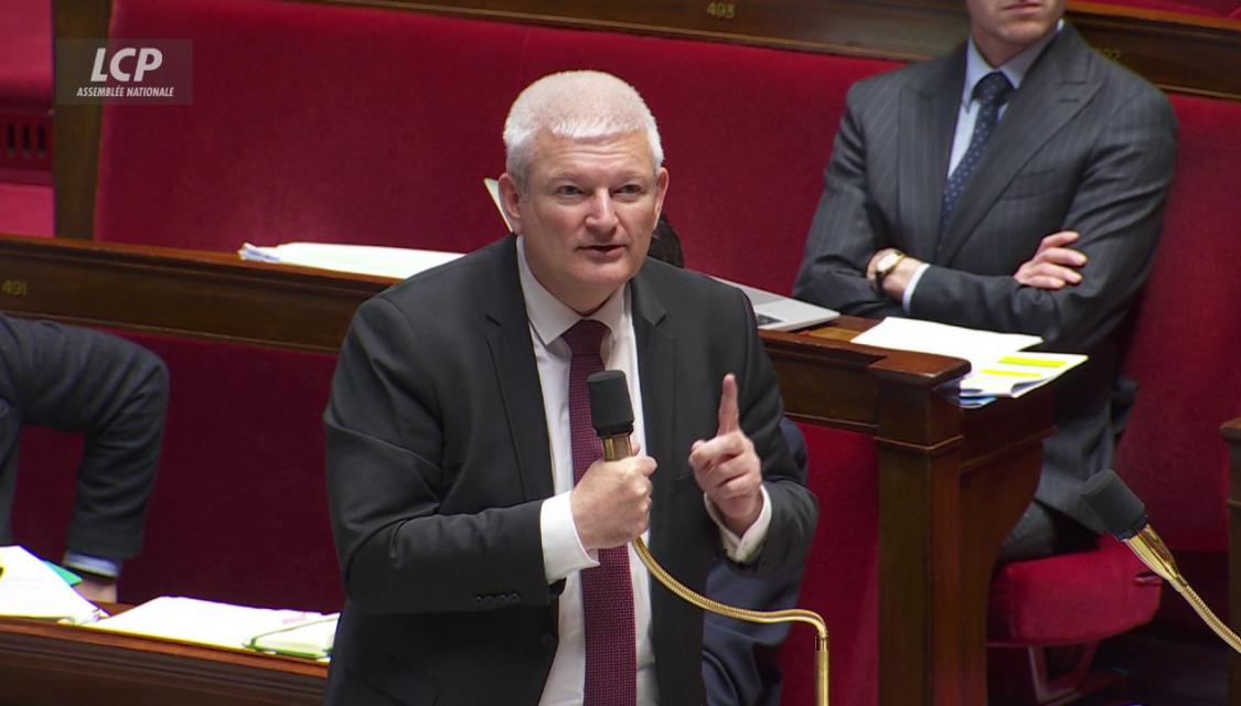 Olivier Falorni dans l'hémicycle de l'Assemblée nationale, le 29 mai 2024