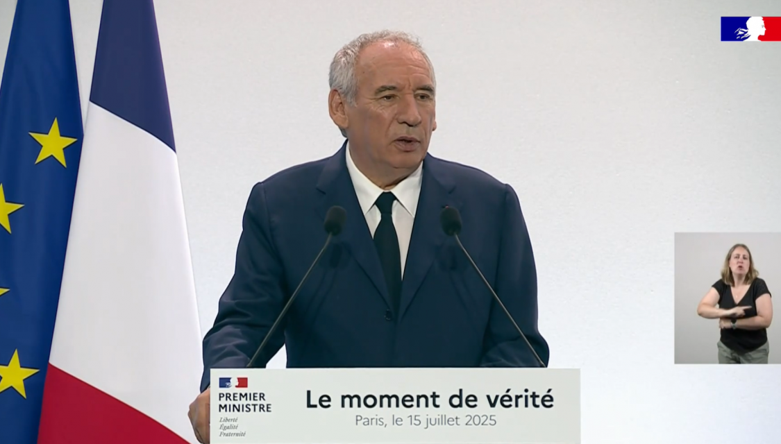 François Bayrou, le 15 juillet 2025.