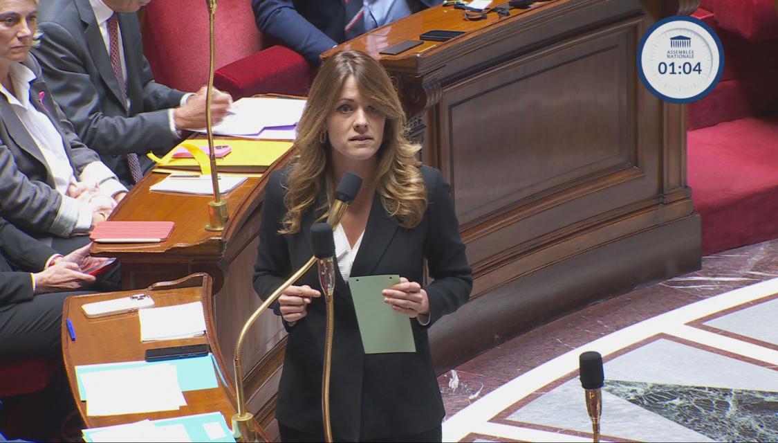 Maud Bregeon, le 15 octobre 2025. (image LCP) mk