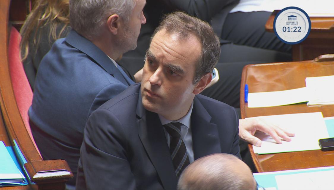 Sébastien Lecornu à l'Assemblée nationale, le 15 octobre 2025. (image LCP)