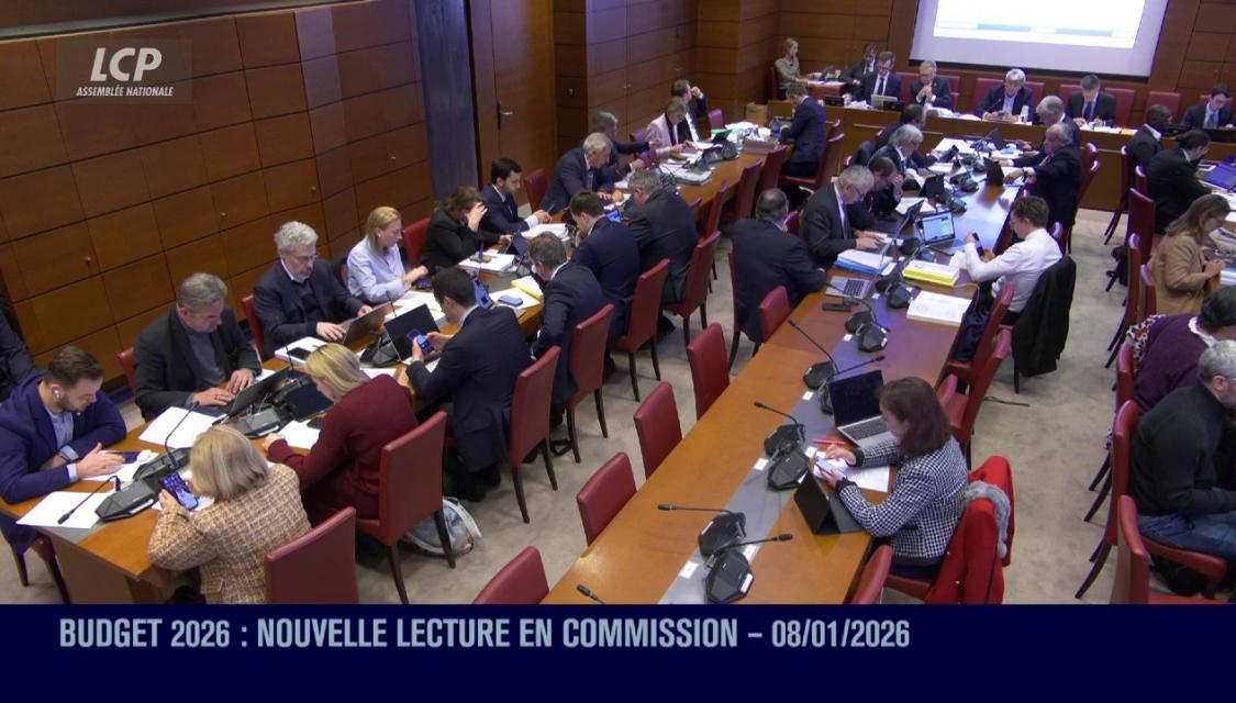 Commission des finances, le 8 janvier 2026