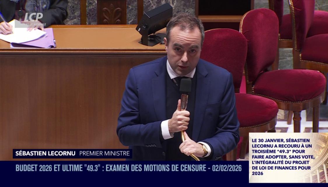 Sébastien Lecornu, le 2 février 2026.