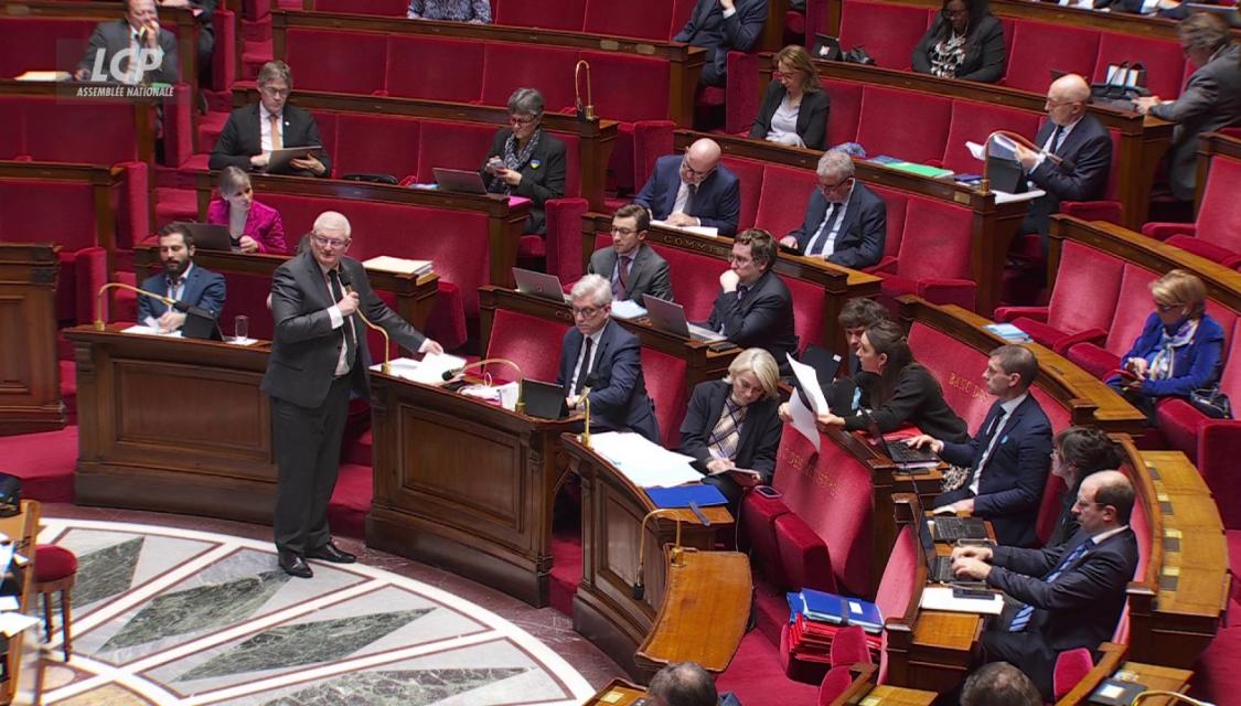 Hémicycle de l'Assemblée nationale, le 24 février 2026