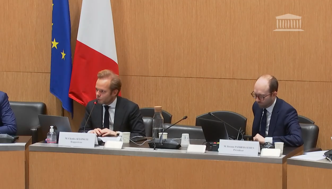 Charles Alloncle et Jérémie Patrier-Leitus à l'Assemblée, le 26 février 2026
