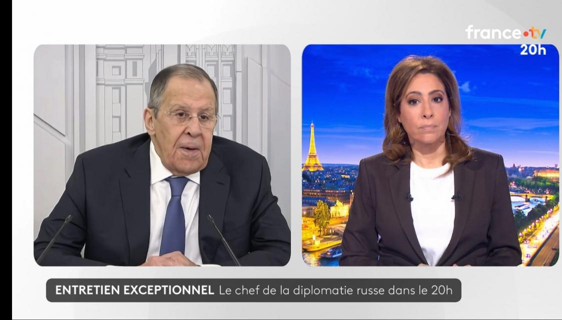 Sergueï Lavrov invité au 20 heures de France 2 le 26 mars 2026
