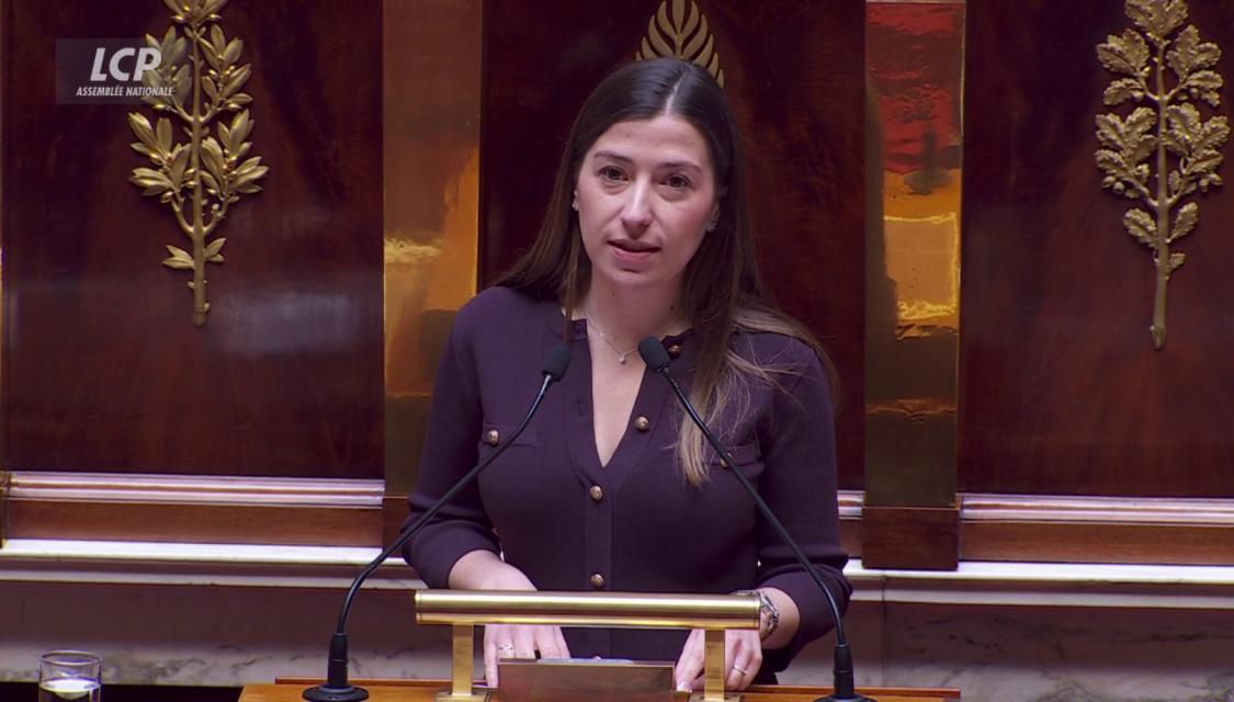 La députée Louise Morel, le 26 mars 2026 (© LCP)