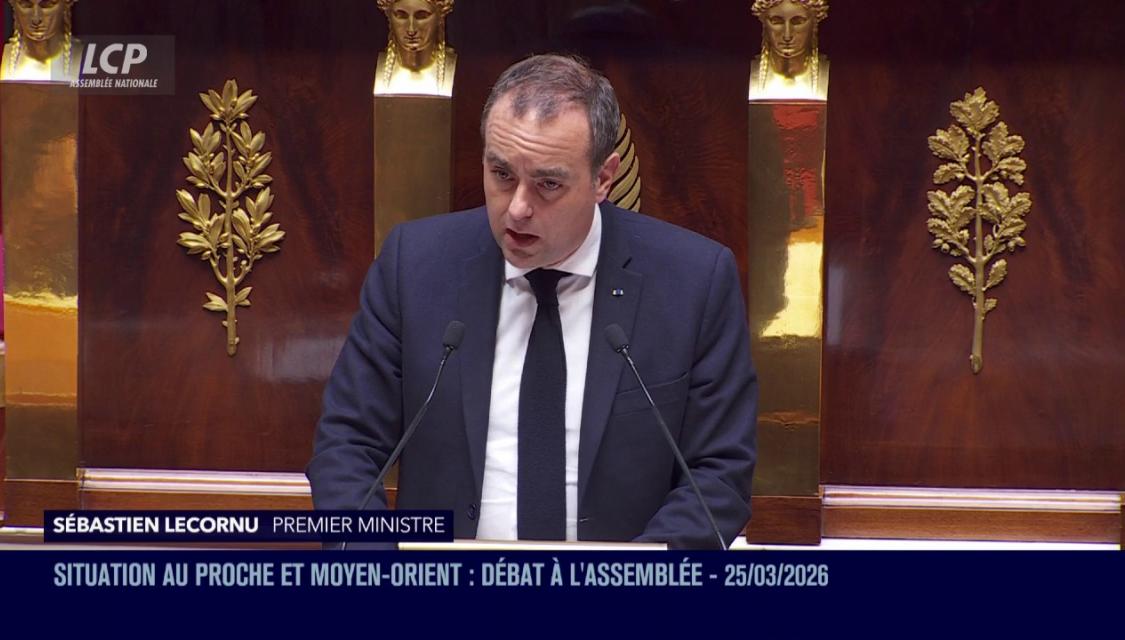 Sébastien Lecornu, le 25 mars 2026.