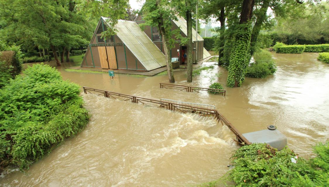 Une inondation dans l'Essonne en 2016 (© Wikimedia)