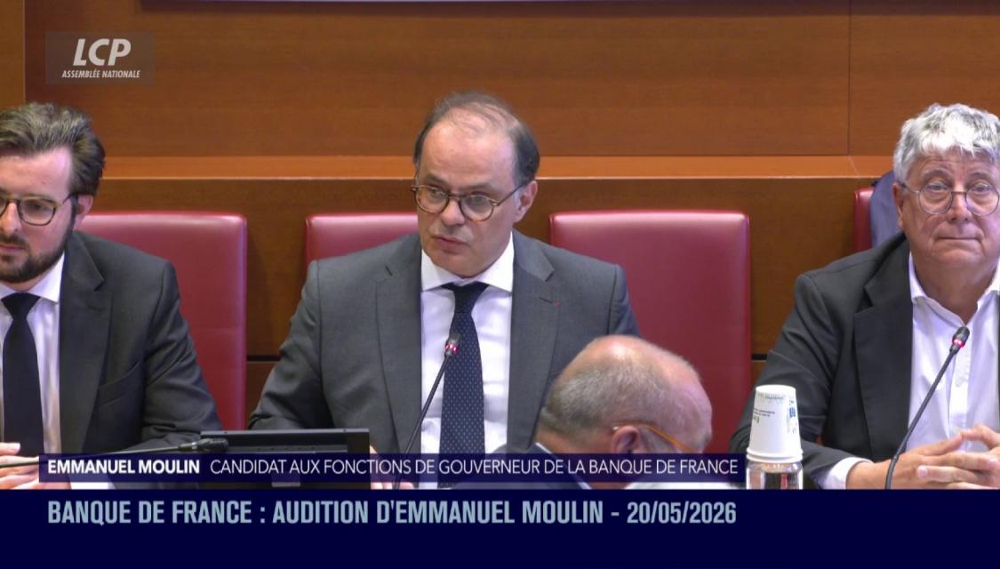 Emmanuel Moulin devant la commission des finances