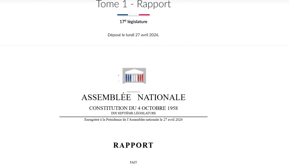 Rapport de Charles Alloncle, pour la commission d'enquête sur l'audiovisuel public 