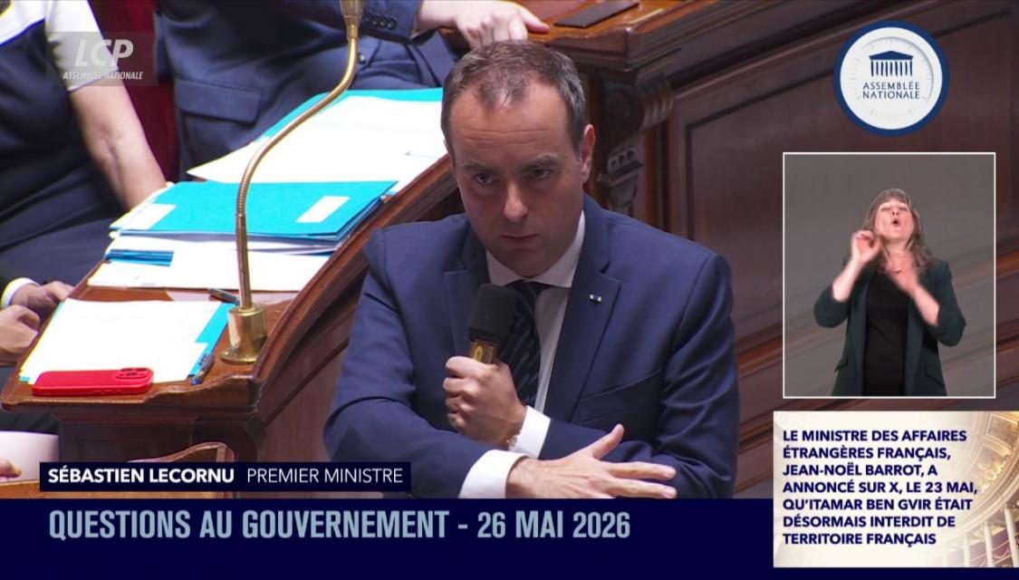 Sébastien Lecornu, le 26 mai 2026.
