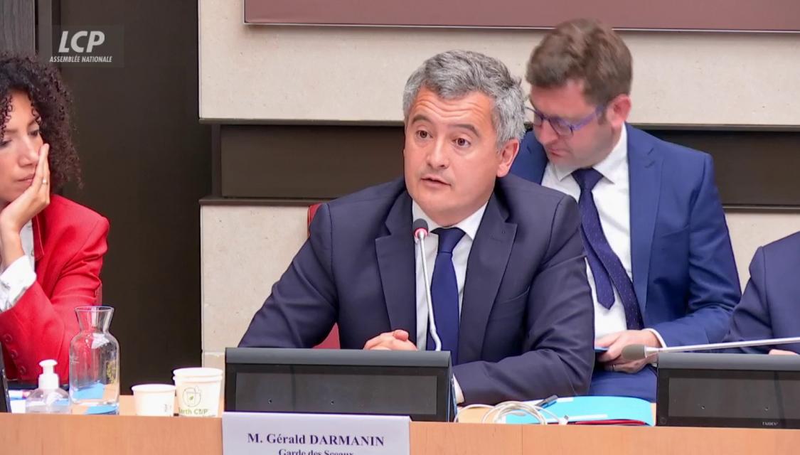 Gérald Darmanin à l'Assemblée nationale, le 8 juin 2026 (© LCP)