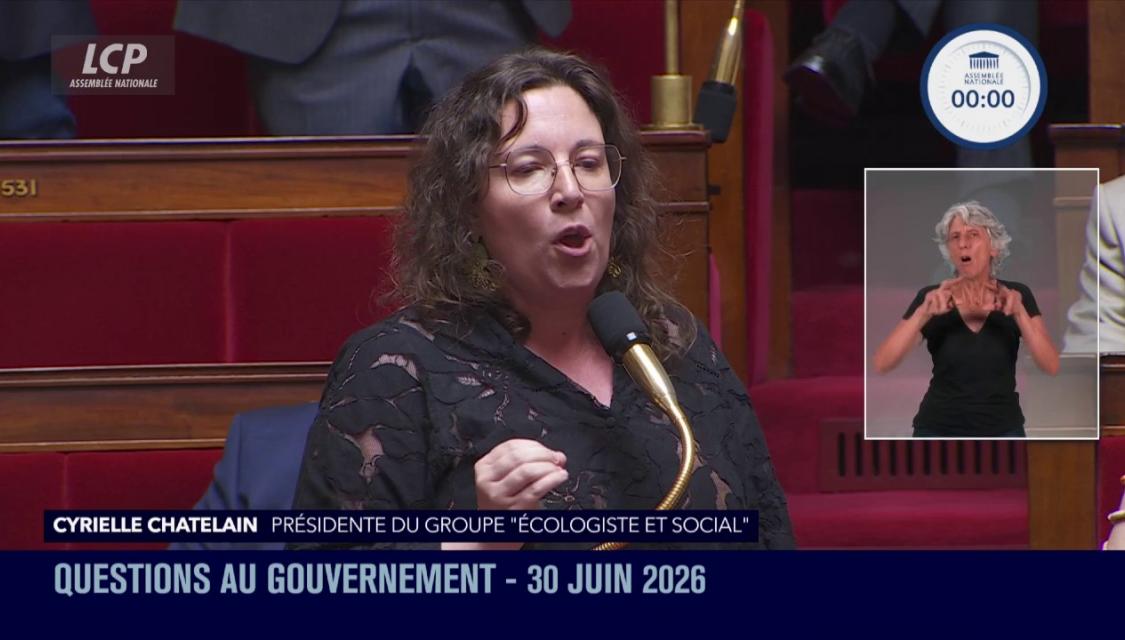 Cyrielle Chatelain, le 30 juin 2026
