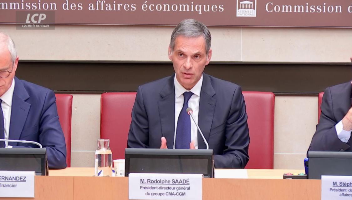 Rodolphe Saadé à l'Assemblée nationale, le 9 juin 2026 (© LCP)