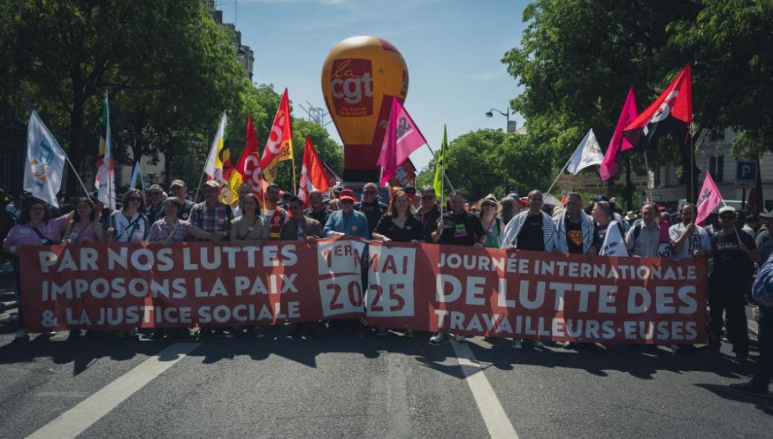 Manifestation à Paris, le 1er mai 2025.