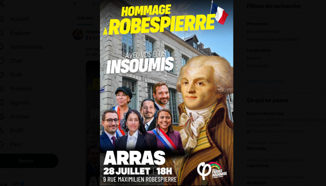 Tract LFI Hommage à Robespierre