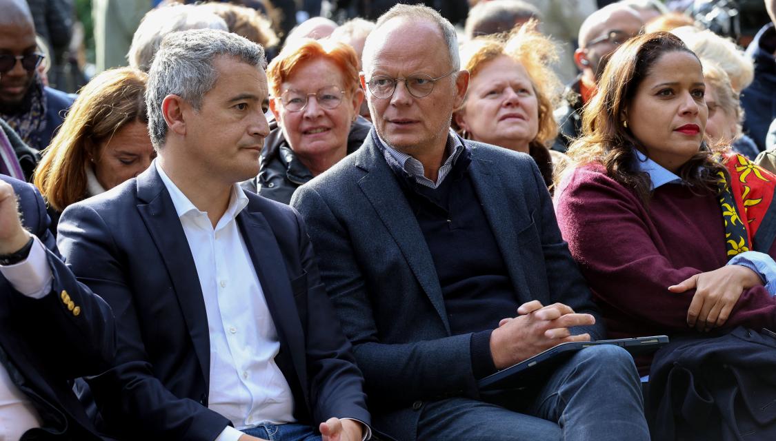 Gérald Darmanin et Edouard Philippe, ici le 29 septembre 2024 à Tourcoing.