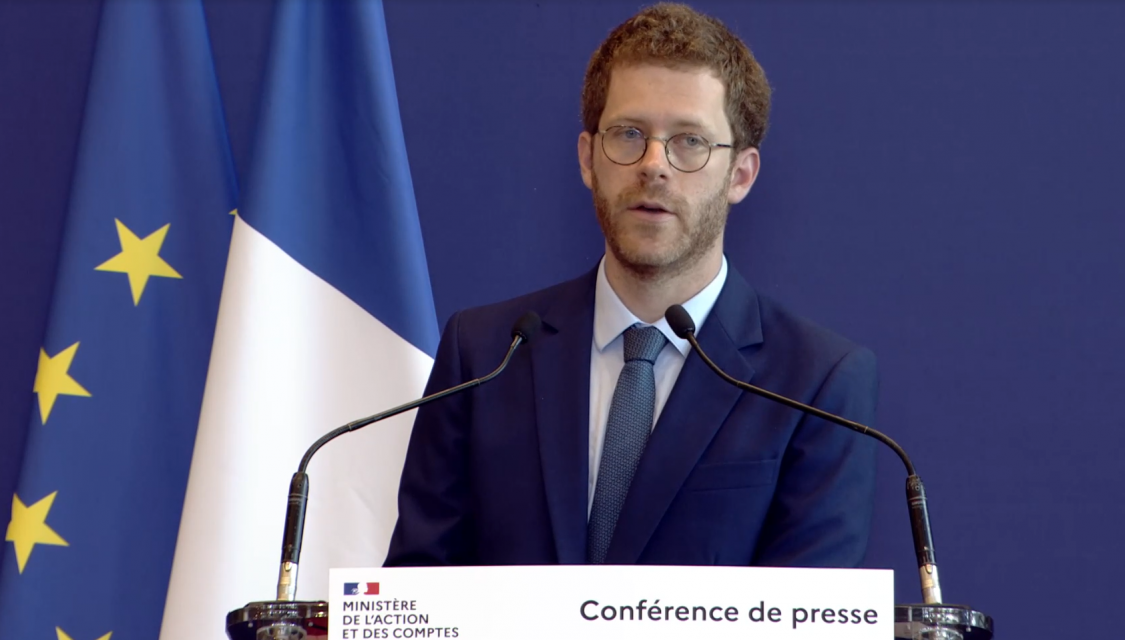 Le ministre de l'Action et des Comptes publics, David Amiel.
