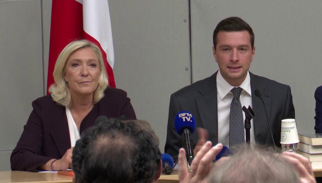 Marine Le Pen et Jordan Bardella, le 29 septembre 2026