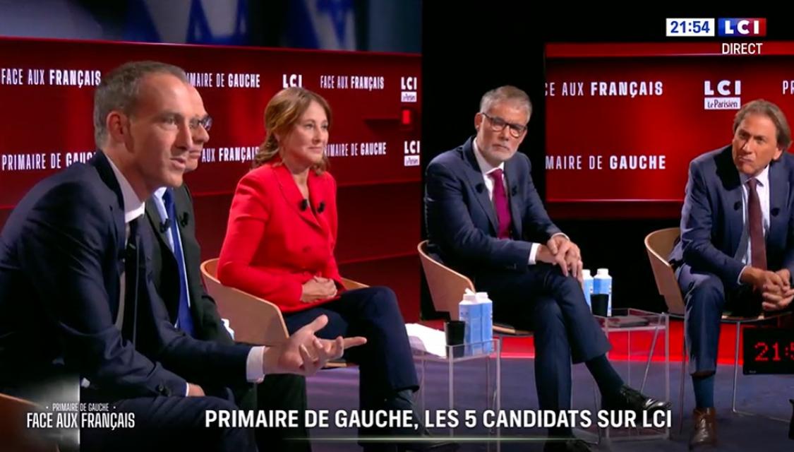 Premier débat de la primaire de gauche, sur LCI (LCI-TF1). 