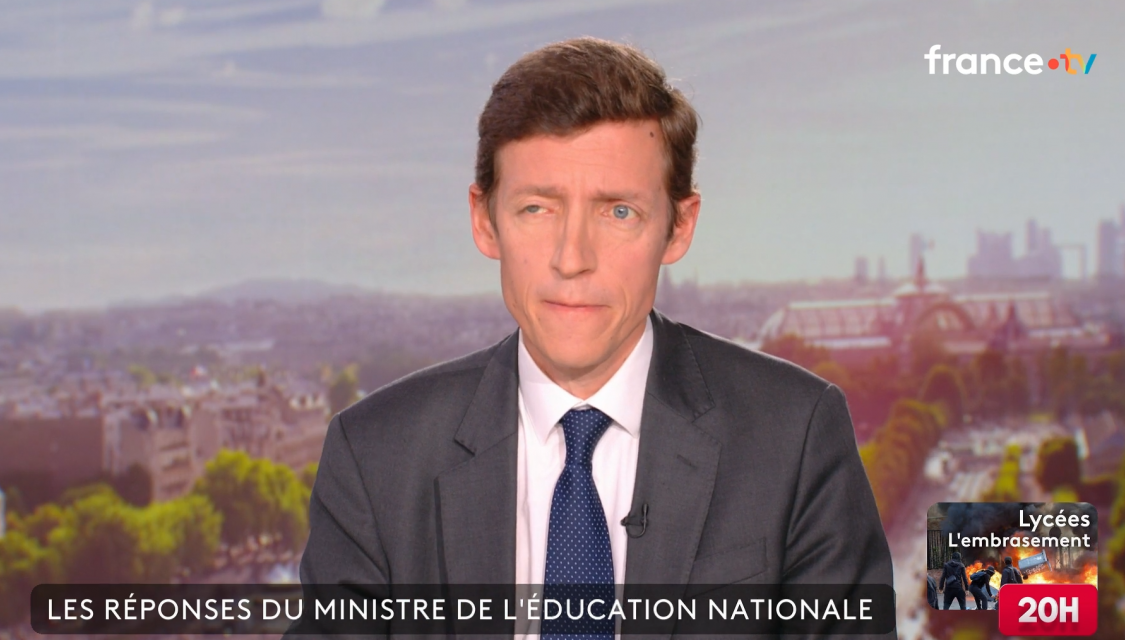 Édouard Geffray sur France 2, le 1er octobre 2026