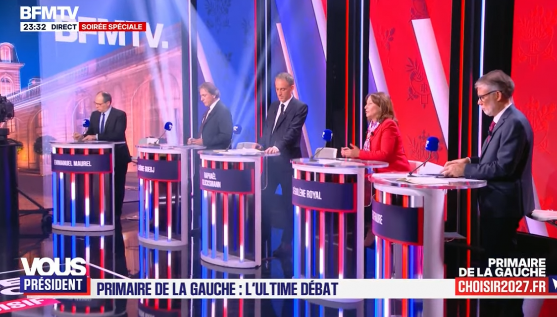 Dernier débat de la primaire sociale-démocrate, sur BFMTV.